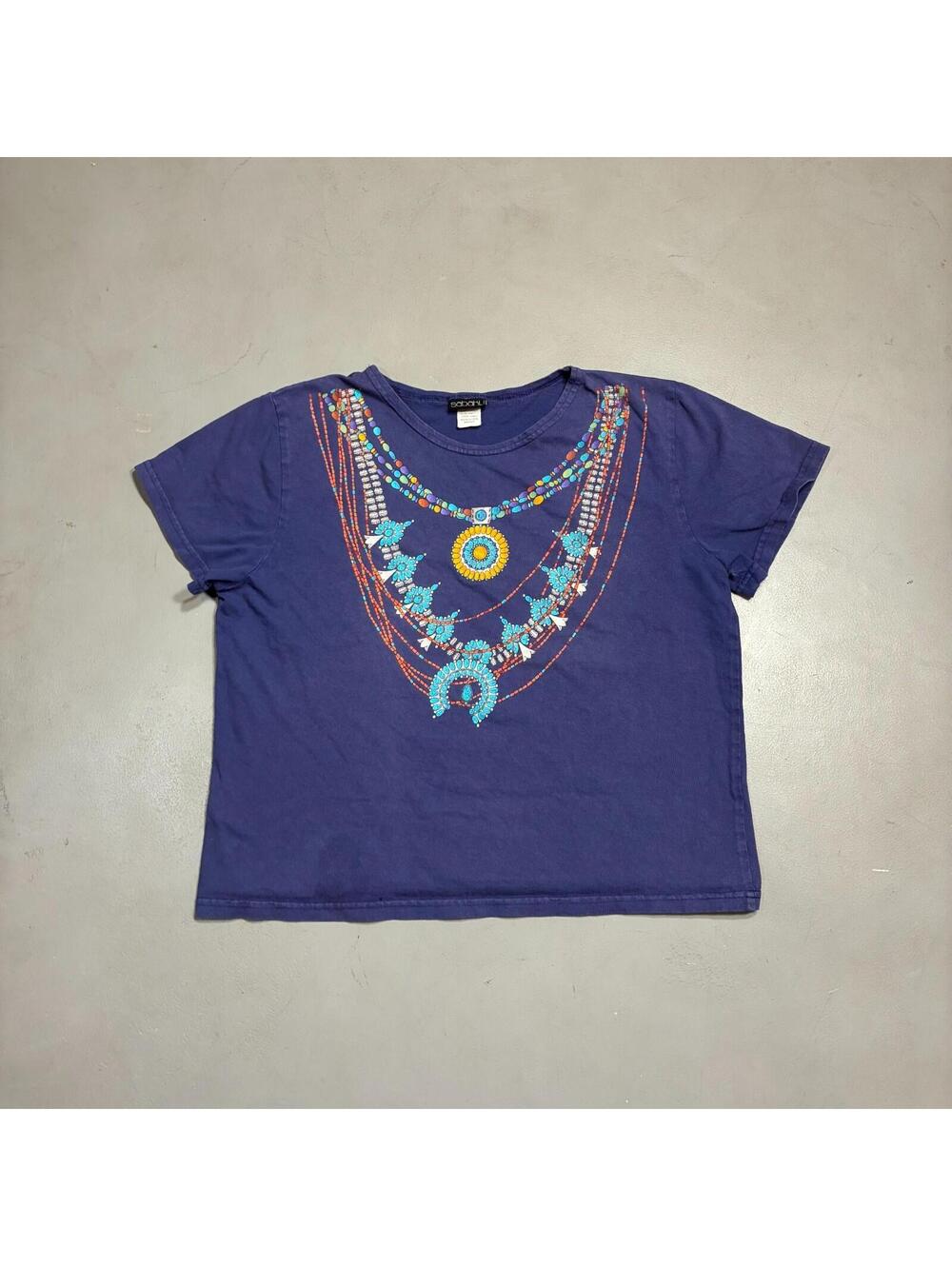 vintage 90s southwestern necklace graphic tee